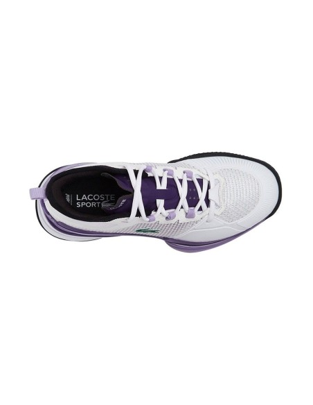 Lacoste Ag-Lt21 Ultra Blanco Morado Mujer | Ofertas de pádel
